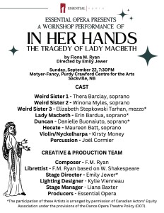 Image of cast and team list from program